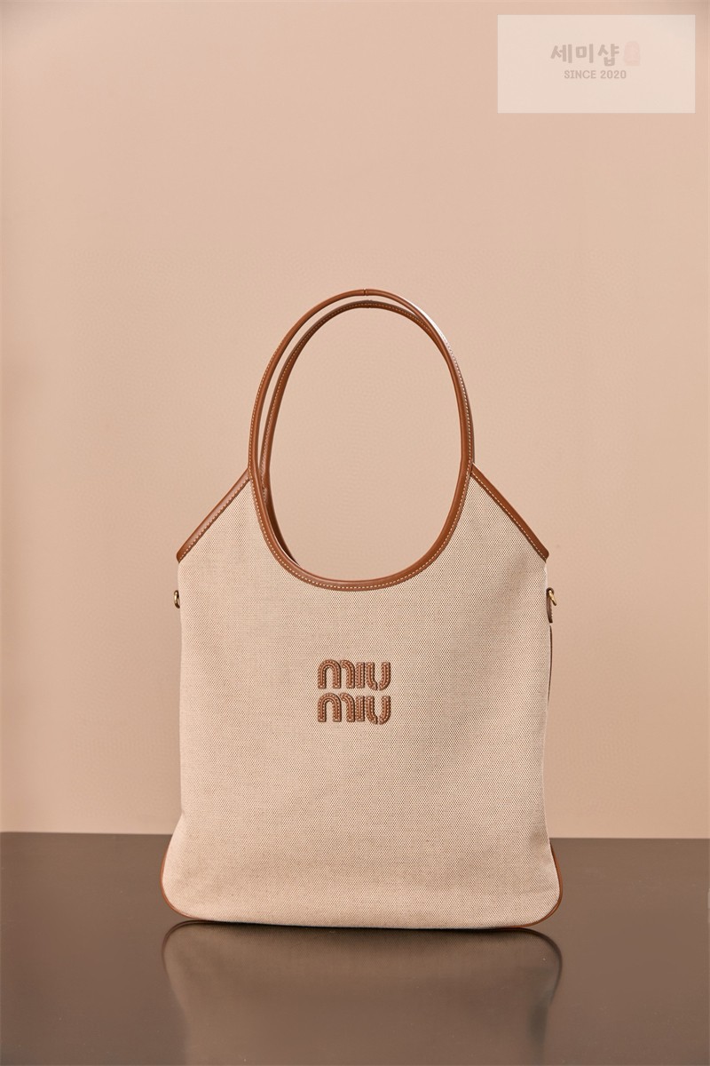 Miu Miu 미우미우 아이비 캔버스 백 5BG231 캔버스 Bag 4번 이미지