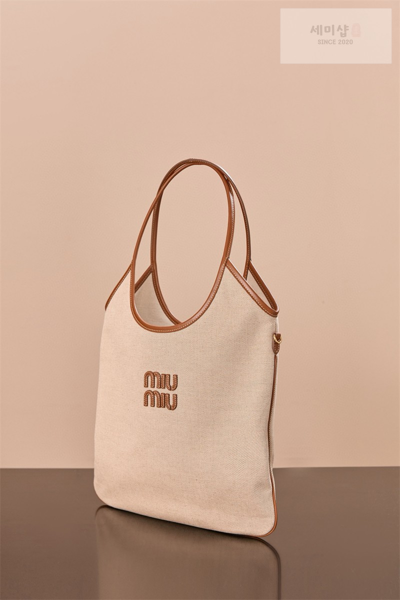 Miu Miu 미우미우 아이비 캔버스 백 5BG231 캔버스 Bag 5번 이미지