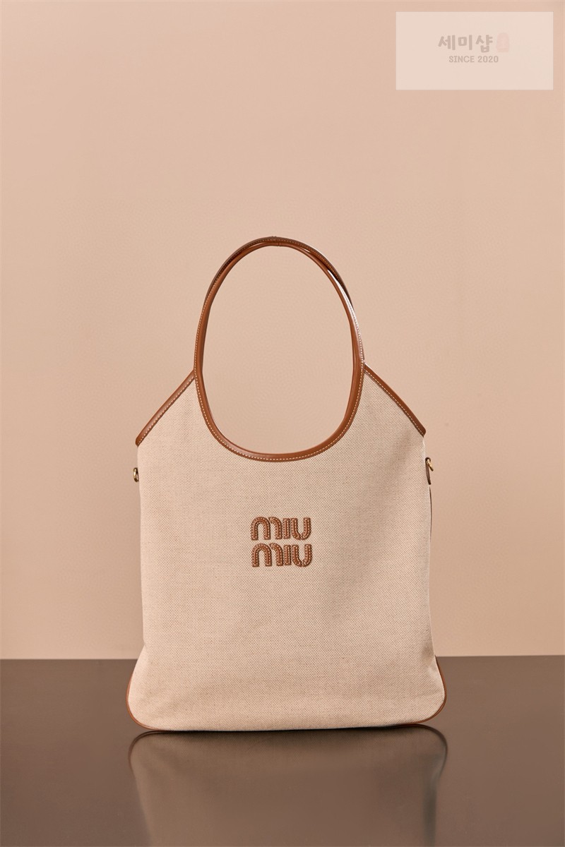 Miu Miu 미우미우 아이비 캔버스 백 5BG231 캔버스 Bag 6번 이미지