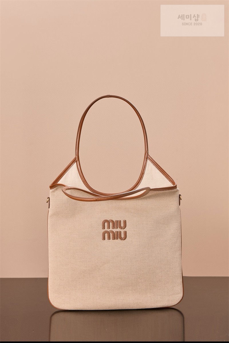 Miu Miu 미우미우 아이비 캔버스 백 5BG231 캔버스 Bag 8번 이미지