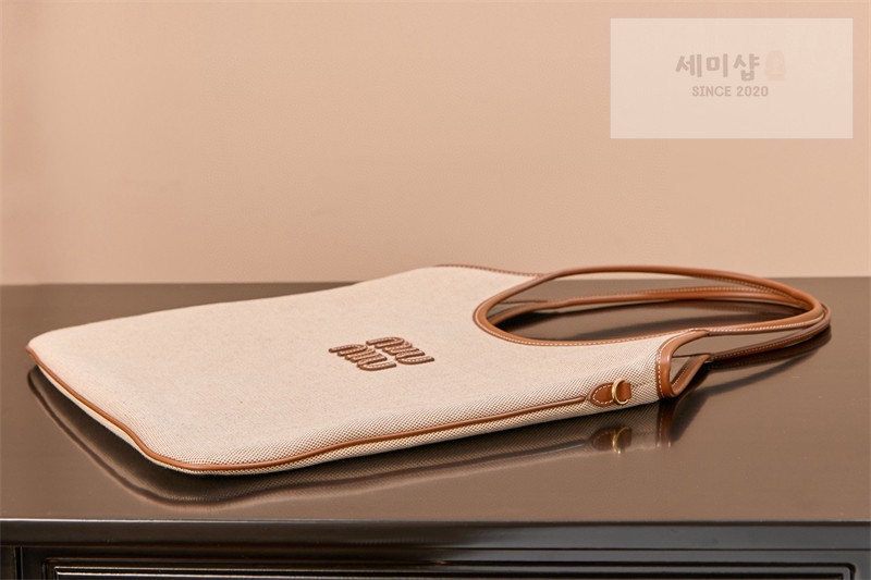 Miu Miu 미우미우 아이비 캔버스 백 5BG231 캔버스 Bag 12번 이미지