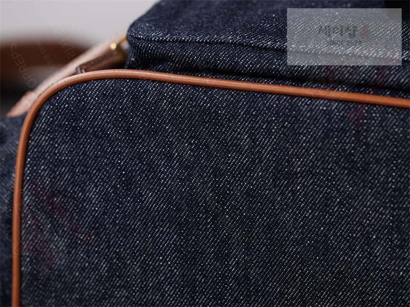 Miu Miu 미우미우 캔버스 가죽 백팩 5BZ042 콘 플라워 / 블루 브랜디 Bag 15번 이미지