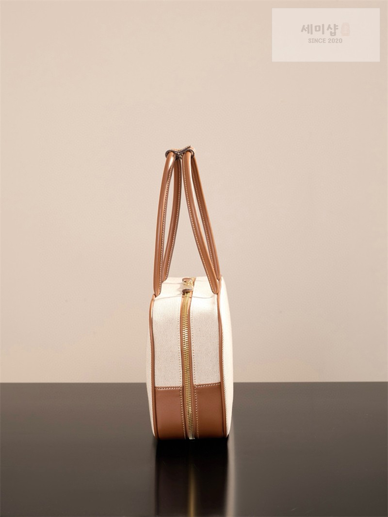 Miu Miu 미우미우 캔버스 레더 보 백 5BB163 캔버스 Bag 10번 이미지