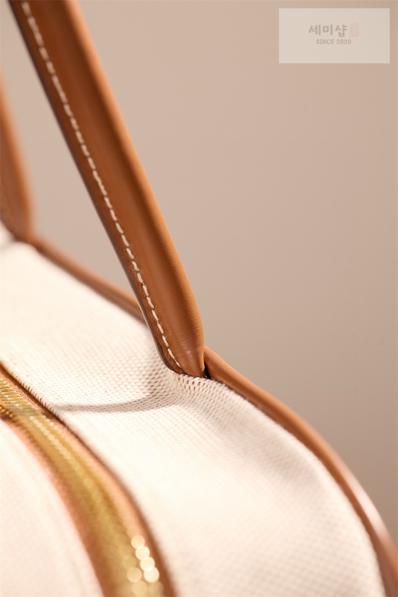 Miu Miu 미우미우 캔버스 레더 보 백 5BB163 캔버스 Bag 14번 이미지