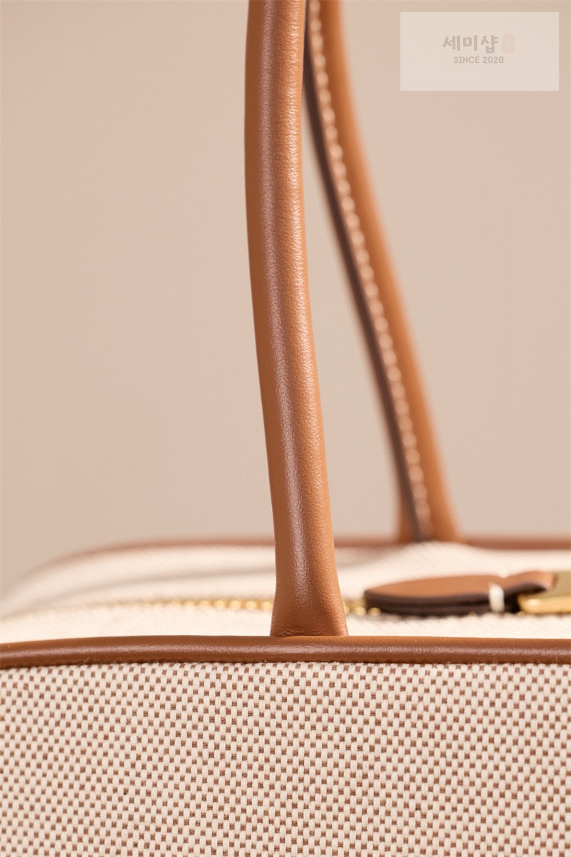 Miu Miu 미우미우 캔버스 레더 보 백 5BB163 캔버스 Bag 16번 이미지