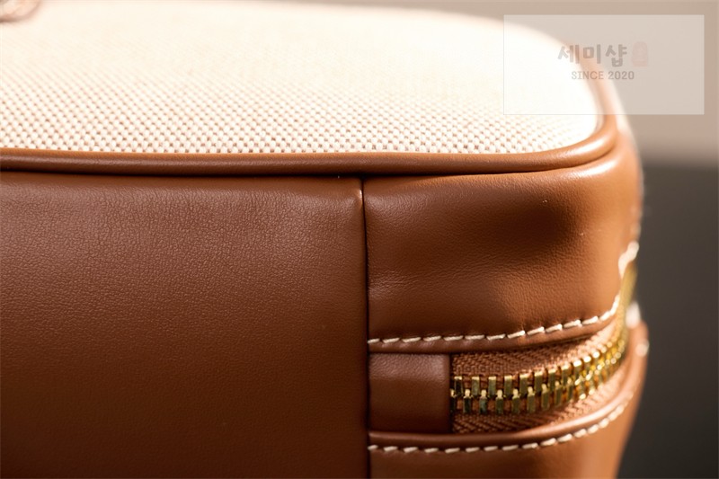 Miu Miu 미우미우 캔버스 레더 스몰 보 백 5BB173 캔버스 Bag 14번 이미지