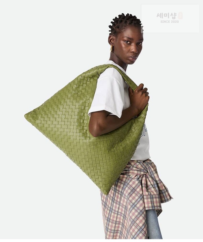 Bottega Veneta 보테가베네타 라지 홉 호보 숄더 백 올리브 Bag 3번 이미지