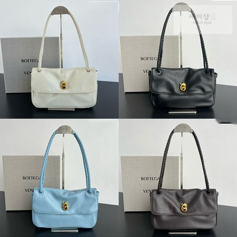 보테가베네타 보테가베네타 매디슨 플랩 놋 숄더 백 폰단트 “ 4 COLOR ” 블루 Bag 2번 이미지