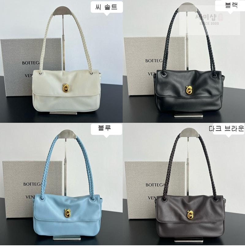보테가베네타 보테가베네타 매디슨 플랩 놋 숄더 백 폰단트 “ 4 COLOR ” 블루 Bag 8번 이미지