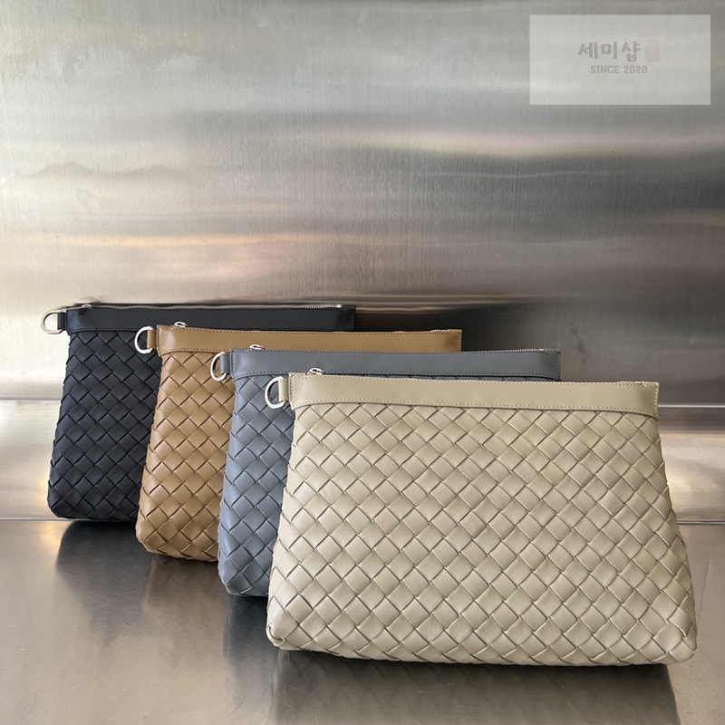 Bottega Veneta 보테가베네타 미디엄 인트레치아토 지퍼 파우치 클러치백 “ 4 COLOR ” 레플리카 1번 이미지 - Bag | 세미샵 레플리카 사이트