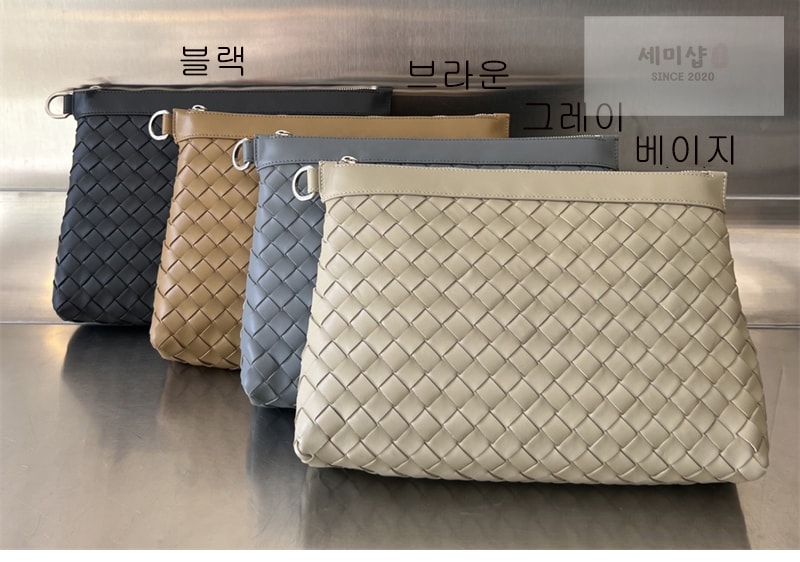 Bottega Veneta 보테가베네타 미디엄 인트레치아토 지퍼 파우치 클러치백 “ 4 COLOR ” 레플리카 5번 이미지 - Bag | 세미샵 레플리카 사이트