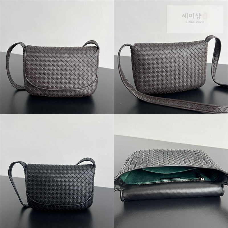보테가베네타 보테가베네타 베네토 플랩 메신저 백 843836 다크 브라운 Bag 9번 이미지