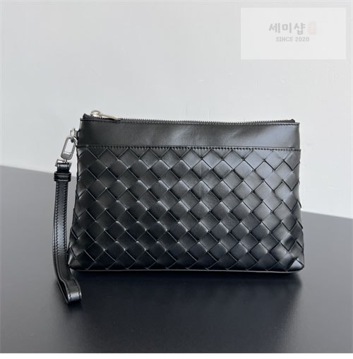Bottega Veneta 보테가베네타 블랙 인트레치아토 프리즘 파우치 블랙 Bag 1번 이미지