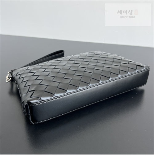 Bottega Veneta 보테가베네타 블랙 인트레치아토 프리즘 파우치 블랙 Bag 4번 이미지