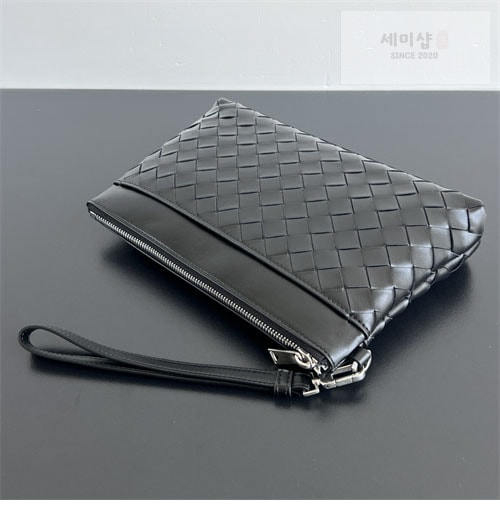 Bottega Veneta 보테가베네타 블랙 인트레치아토 프리즘 파우치 블랙 Bag 9번 이미지