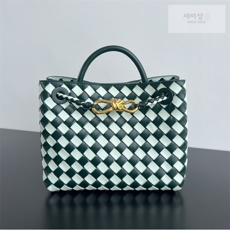 Bottega Veneta 보테가베네타 스몰 안디아모 탑 핸들 백 “ 2 COLOR ” 에메랄드 그린/글레이셔 Bag 4번 이미지