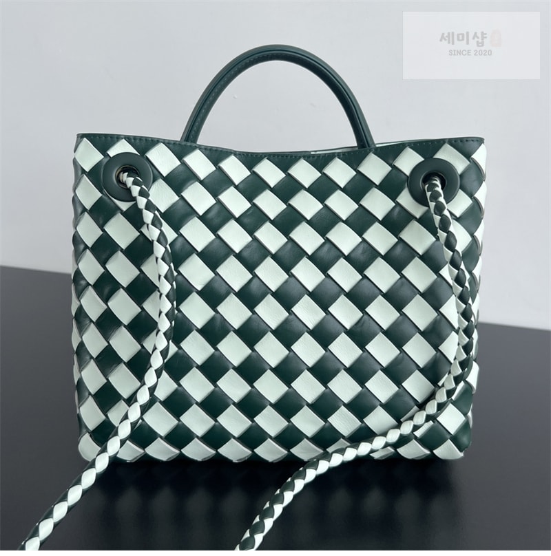 Bottega Veneta 보테가베네타 스몰 안디아모 탑 핸들 백 “ 2 COLOR ” 에메랄드 그린/글레이셔 Bag 17번 이미지