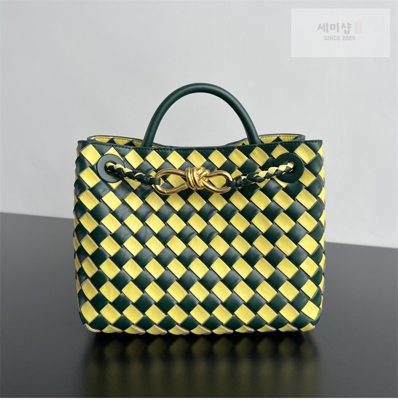 Bottega Veneta 보테가베네타 스몰 안디아모 탑 핸들 백 “ 2 COLOR ” 에메랄드 그린/글레이셔 Bag 7번 이미지