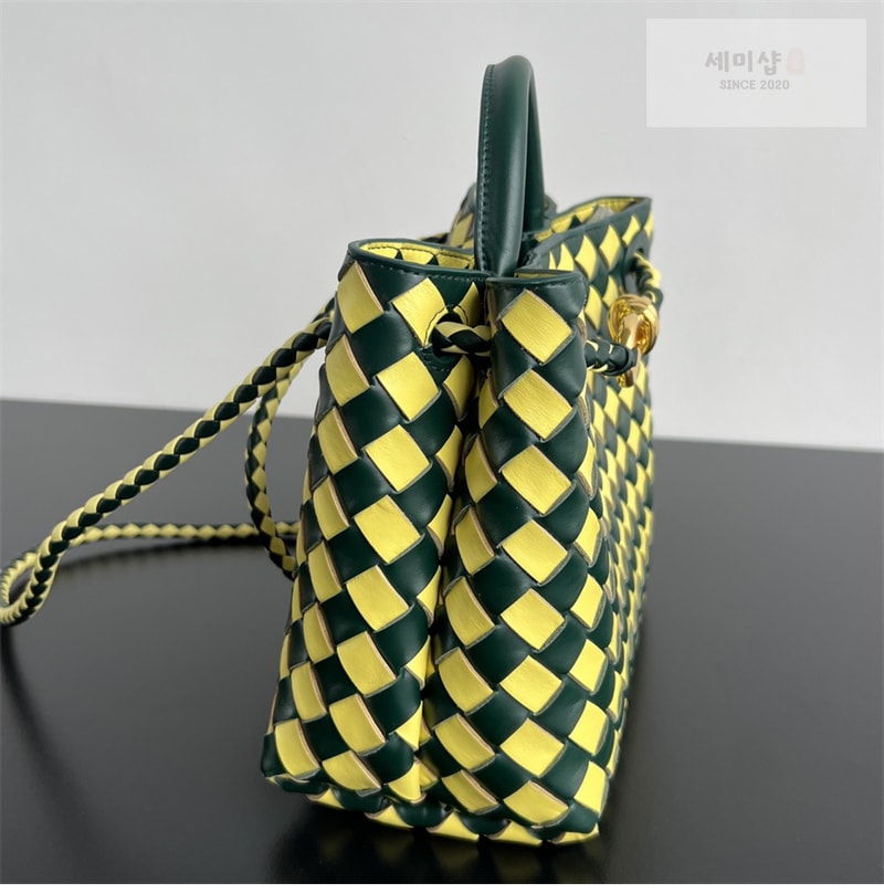 Bottega Veneta 보테가베네타 스몰 안디아모 탑 핸들 백 “ 2 COLOR ” 에메랄드 그린/글레이셔 Bag 14번 이미지