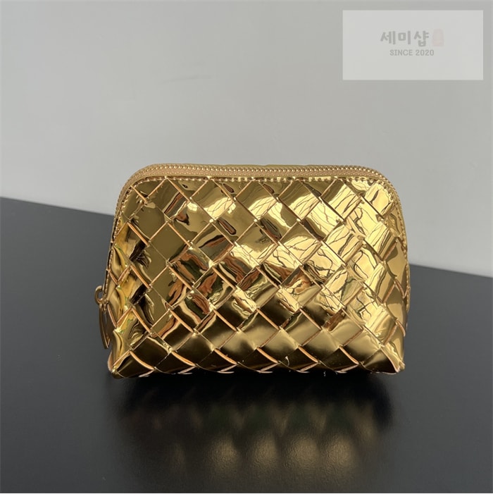 Bottega Veneta 보테가베네타 스몰 인트레치아토 반달 뷰티 파우치 “ 7COLOR ” 그레이+그린+블루 Bag 6번 이미지