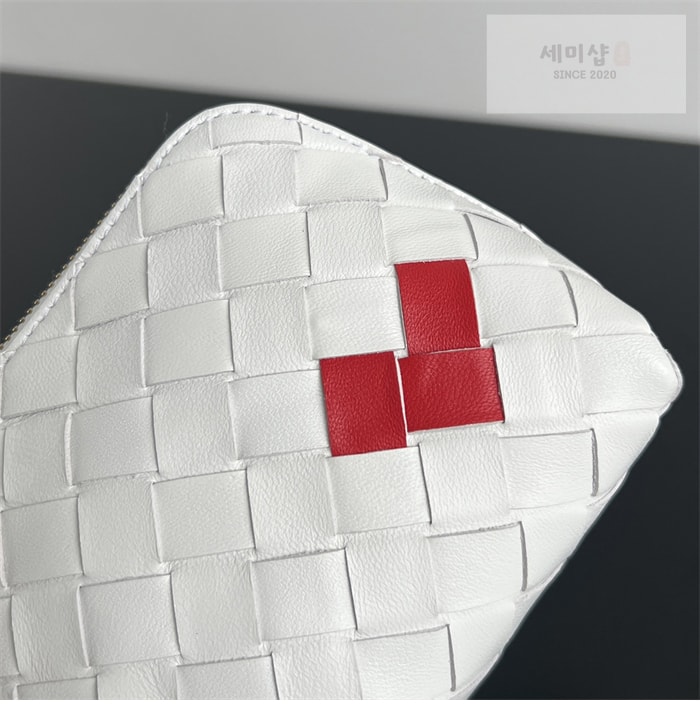 Bottega Veneta 보테가베네타 스몰 인트레치아토 반달 뷰티 파우치 “ 7COLOR ” 그레이+그린+블루 Bag 12번 이미지