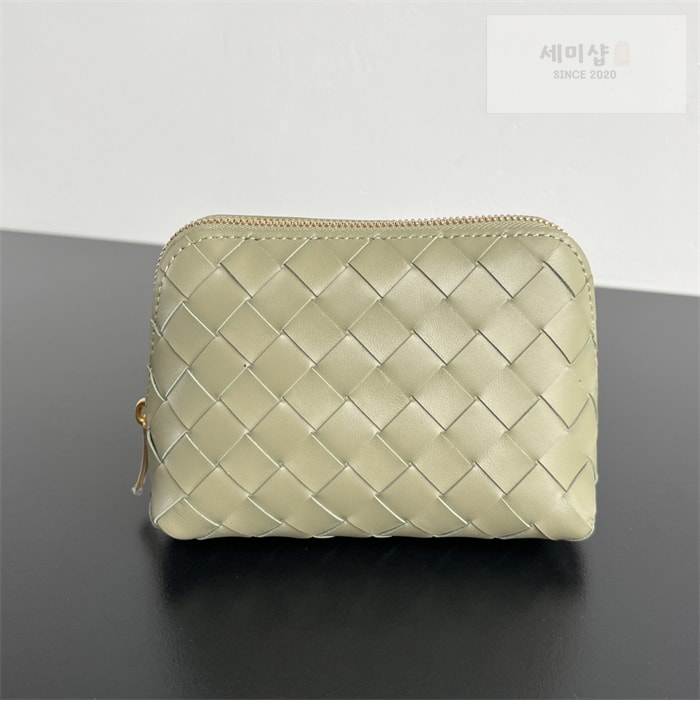 Bottega Veneta 보테가베네타 스몰 인트레치아토 반달 뷰티 파우치 “ 7COLOR ” 그레이+그린+블루 Bag 13번 이미지
