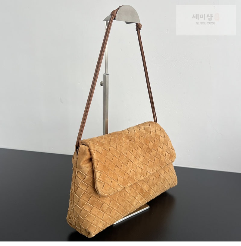 보테가베네타 보테가베네타 스웨이드 지오르노 더스트 숄더 백 857657 블루 Bag 1번 이미지
