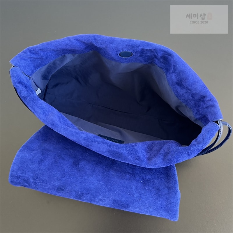 보테가베네타 보테가베네타 스웨이드 지오르노 더스트 숄더 백 857657 블루 Bag 9번 이미지