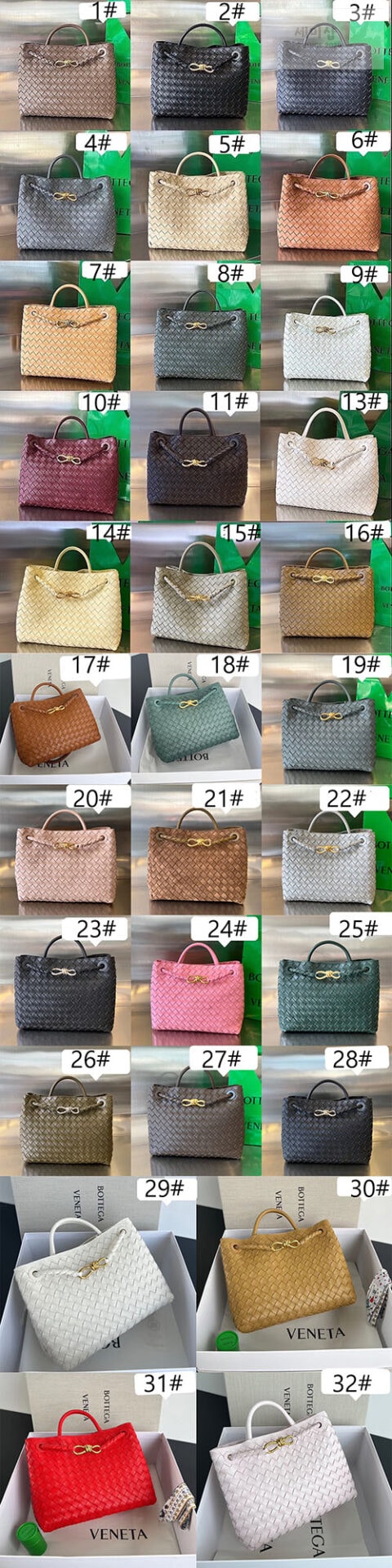 Bottega Veneta 보테가베네타 미디움 안디아모 “ 32 COLOR ” 1# Bag 3번 이미지