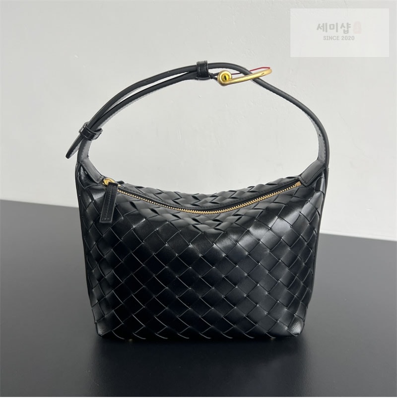 보테가베네타 보테가베네타 월리스 미니 인트레치아토 레더 숄더 백 815395 블랙 Bag 10번 이미지