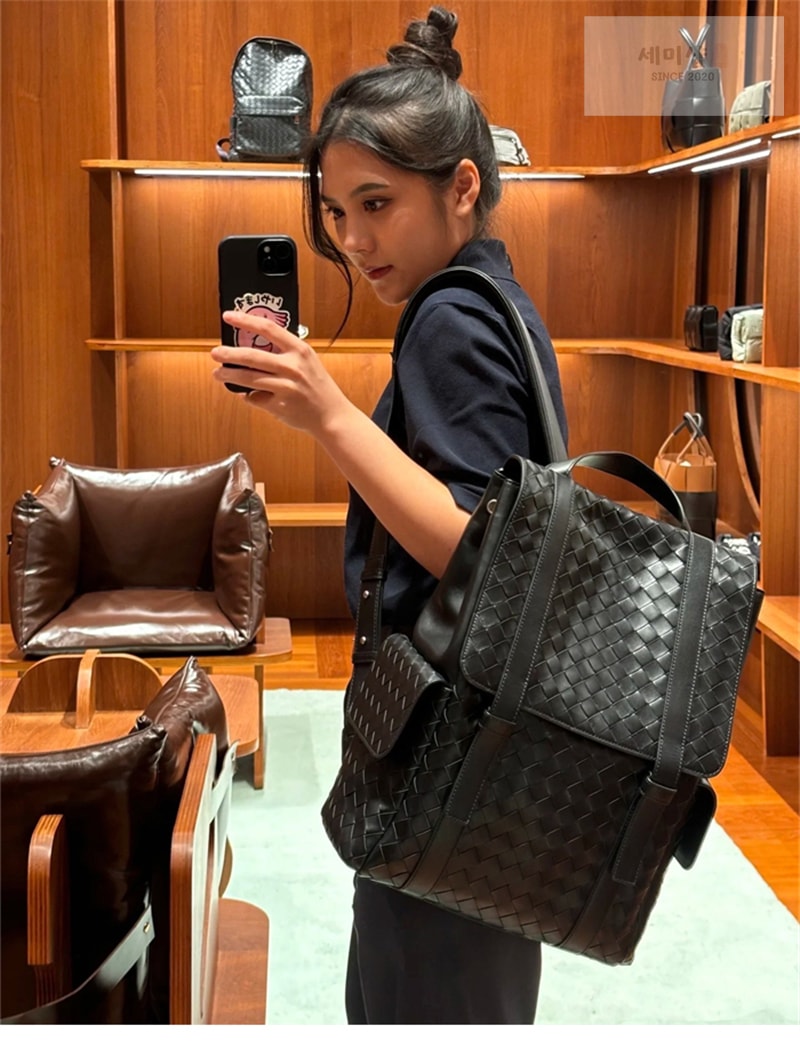 Bottega Veneta 보테가베네타 인트레치아토 백 투 스쿨 백팩 “ 4 COLOR ” 그린 Bag 5번 이미지