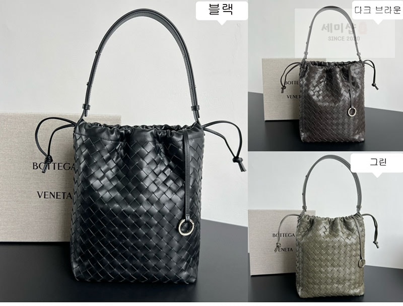 Bottega Veneta 보테가베네타 인트레치아토 비블리오테카 버킷 백 “ 3 COLOR ” 폰단트 Bag 4번 이미지