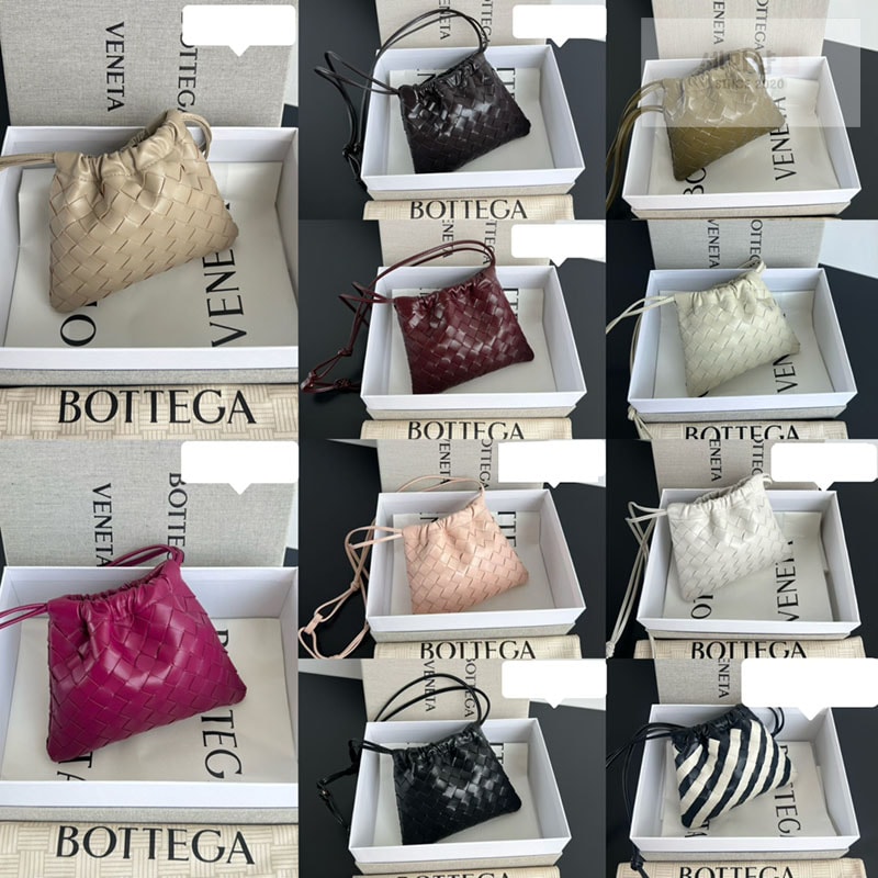 Bottega Veneta 보테가베네타 인트레치아토 숄더 더스트 백 스몰 “ 11 COLOR ” 연브라운 Bag 8번 이미지