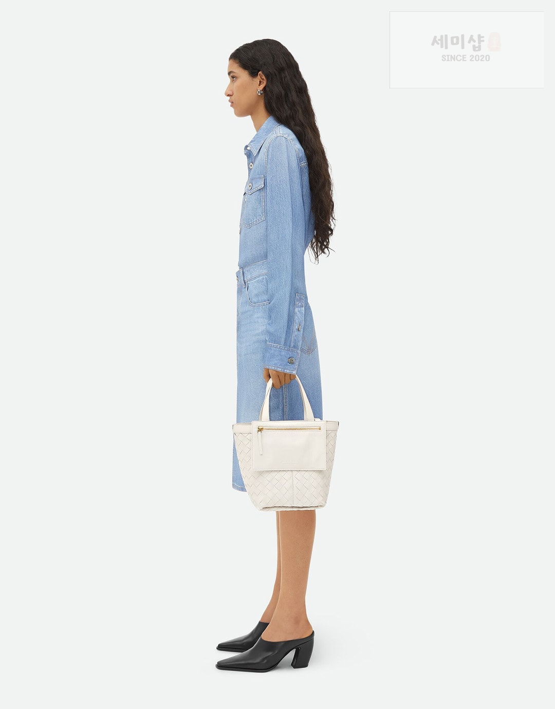 Bottega Veneta 보테가베네타 인트레치아토 스몰 플립 플랩 토트 백 “ 7 COLOR ” 오트밀 Bag 4번 이미지