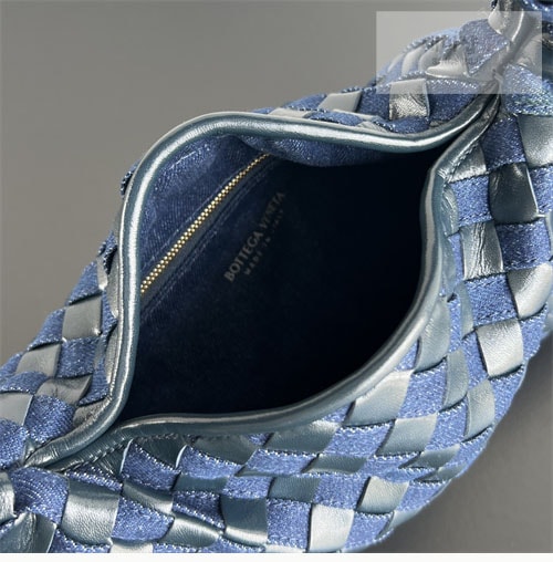 Bottega Veneta 보테가베네타 인트레치아토 스몰 홉 백 아비스 블루 Bag 6번 이미지