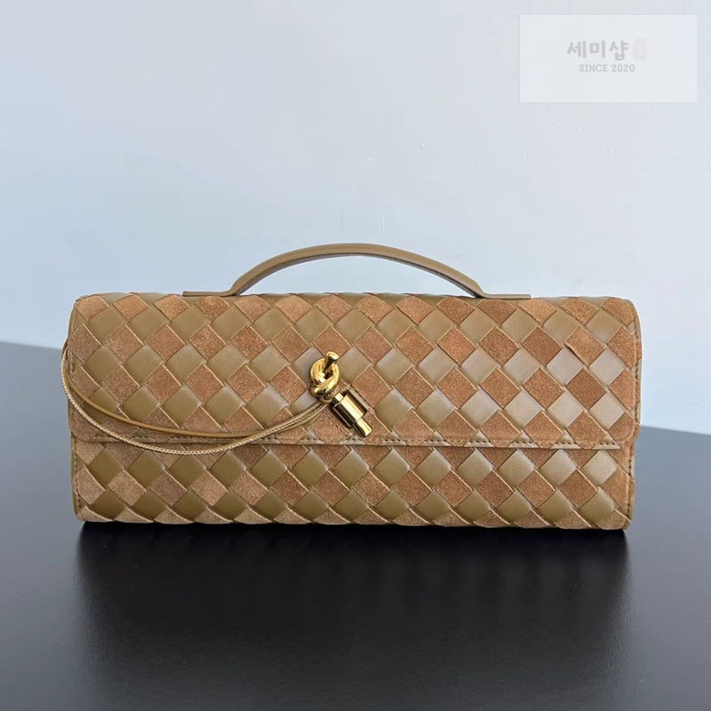 Bottega Veneta 보테가베네타 인트레치아토 안디아모 클러치백 카멜 Bag 8번 이미지