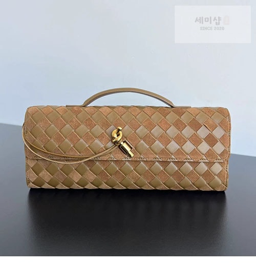 Bottega Veneta 보테가베네타 인트레치아토 안디아모 클러치백 카멜 Bag 5번 이미지