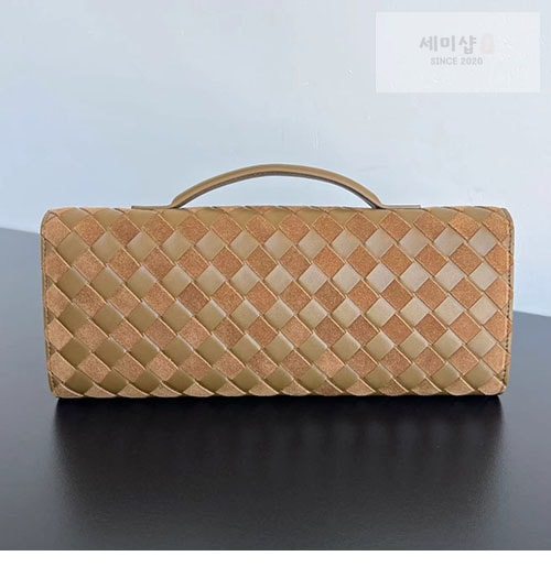 Bottega Veneta 보테가베네타 인트레치아토 안디아모 클러치백 카멜 Bag 9번 이미지