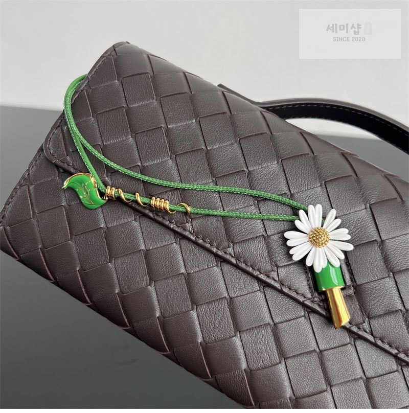 Bottega Veneta 보테가베네타 인트레치아토 안디아모 탑핸들 클러치백 “ 4 COLOR ” 다크 브라운 Bag 11번 이미지