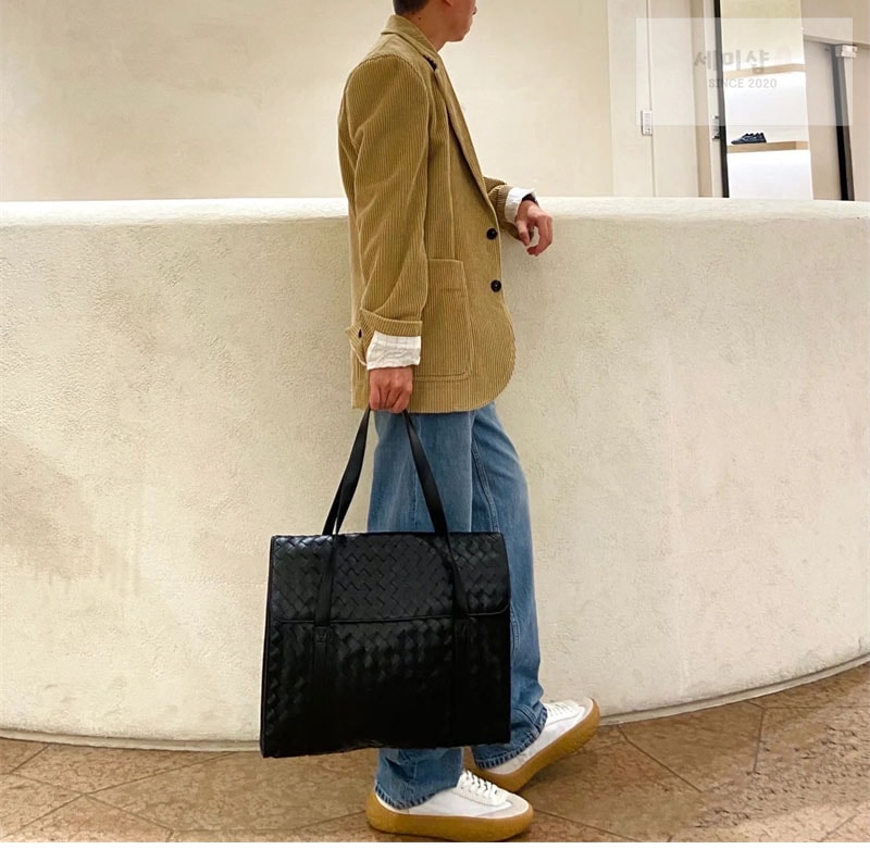 Bottega Veneta 보테가베네타 인트레치아토 포트폴리오 브리프케이스 “ 2 COLOR ” 다크 브라운 Bag 2번 이미지
