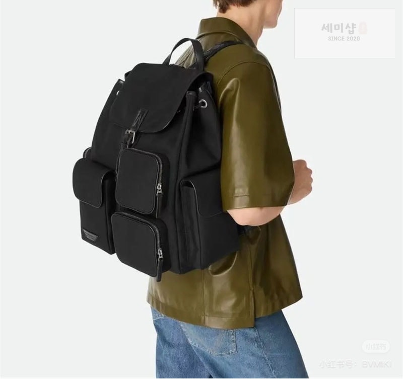 보테가베네타 보테가베네타 크로스로드 멀티포켓 백팩 블랙 Bag 7번 이미지