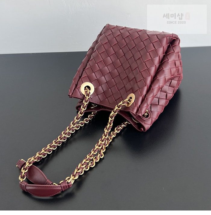 Bottega Veneta 보테가베네타 인트레치아토 파라슈트 스몰 체인 스트랩 “ 4 COLOR ” 블랙 Bag 19번 이미지