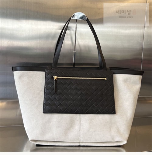 Bottega Veneta 보테가베네타 필립 플랩 캔버스 토트백 블랙 캔버스 Bag 6번 이미지