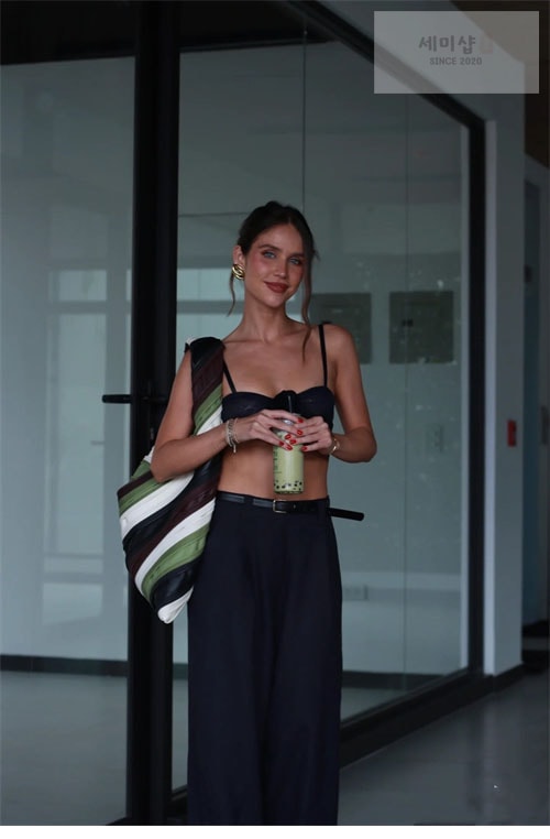 Bottega Veneta 보테가베네타 홉 호보백 블랙 말차 화이트 Bag 4번 이미지