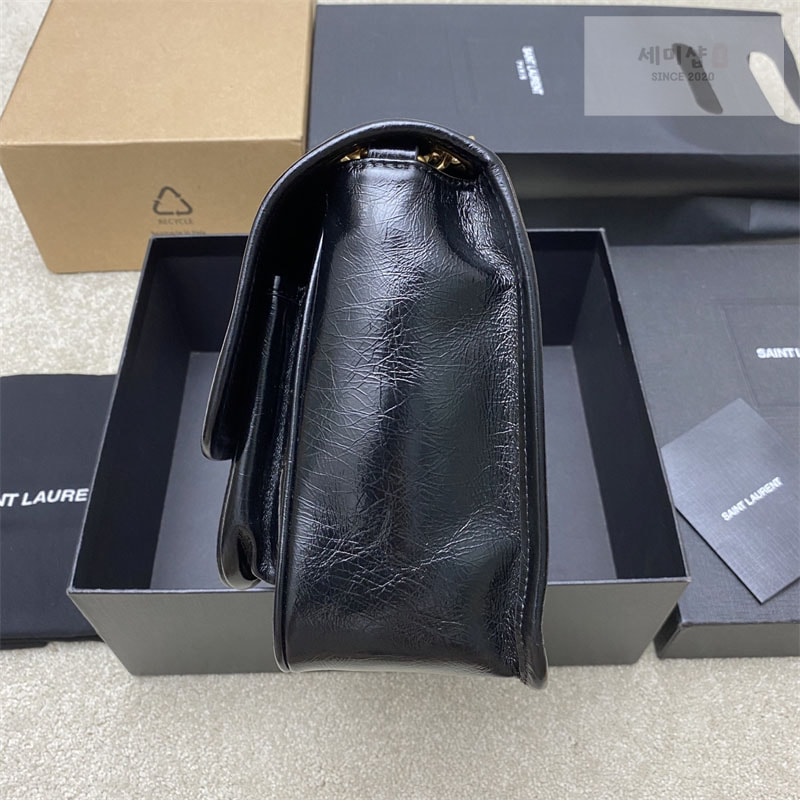 Saint Laurent 생로랑 니키 미디엄 체인백 빈티지 크링클 블랙 498894 Bag 6번 이미지