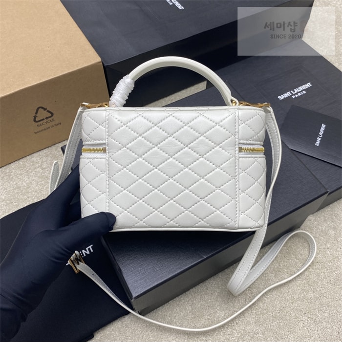 Saint Laurent 생로랑 램스킨 가비 베니티 백 블랙 Bag 26번 이미지