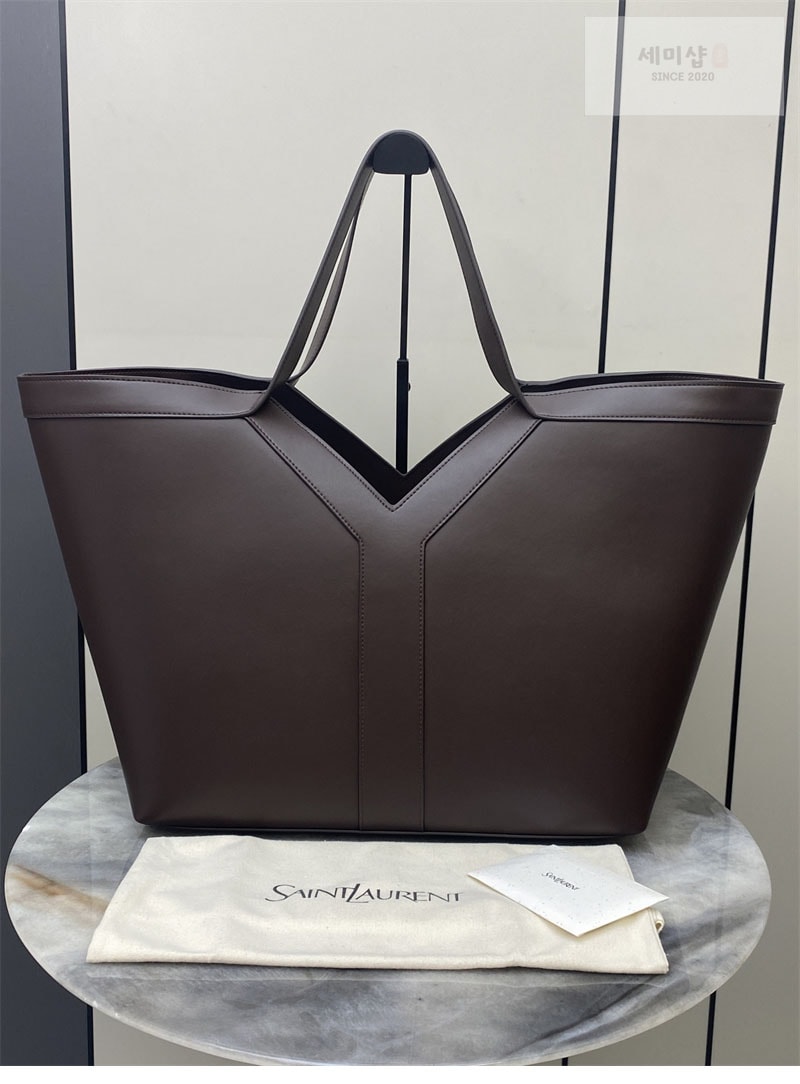 Saint Laurent 생로랑 레더 Y 토트백 블랙 Bag 17번 이미지