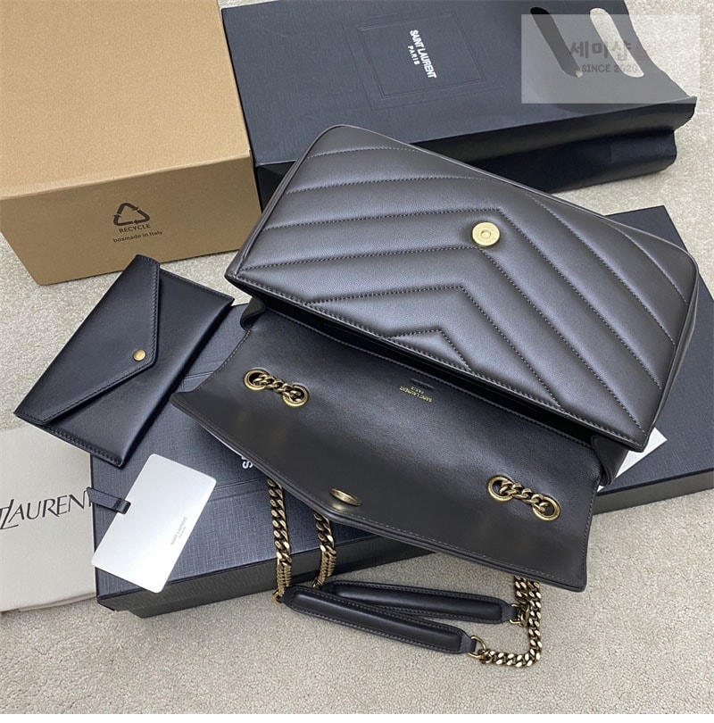 Saint Laurent 생로랑 루루 미디엄 마틀라세 숄더백 램스킨 801439 Bag 7번 이미지