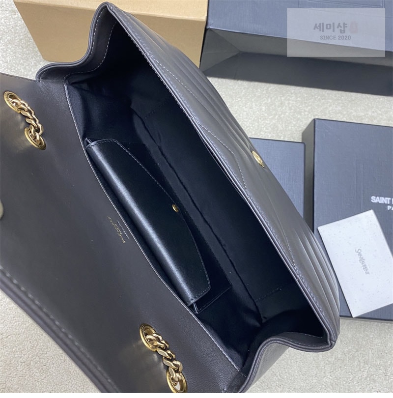 Saint Laurent 생로랑 루루 미디엄 마틀라세 숄더백 램스킨 801439 Bag 10번 이미지