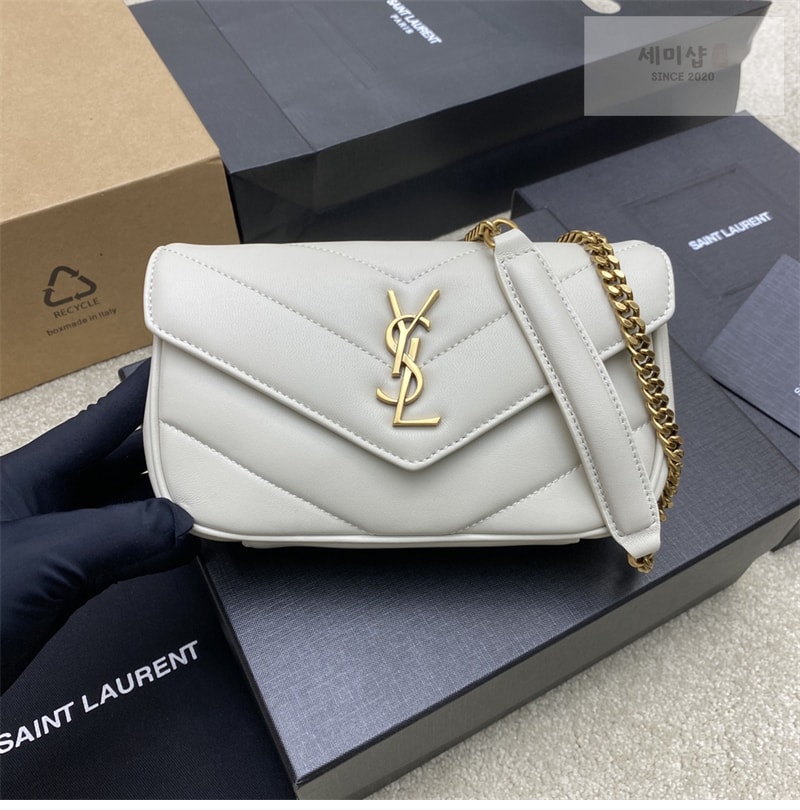 Saint Laurent 생로랑 루루 토이 램스킨 미니 크로스 백 화이트 Bag 7번 이미지